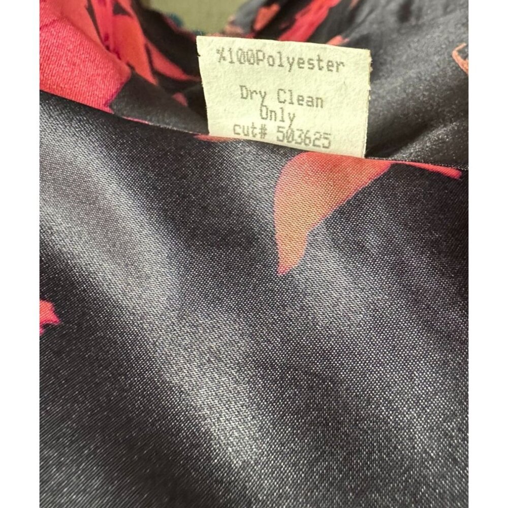 Parameter Black Single Button Blazer With Rose Pr… - image 5